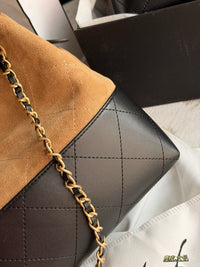 Suede Shopping Bag