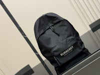 Logo Print Nylon Backpack