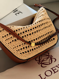 Paula's Ibiza Hammock Hobo Mini Raffia Bag