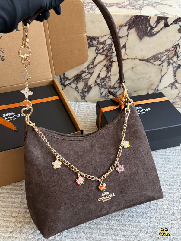 Laurel Suede Shoulder Bag