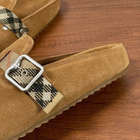 Check Suede Urchin Clogs