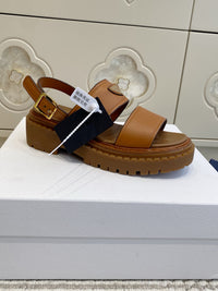 Leather Platform Sandals