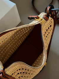 Paula's Ibiza Hammock Hobo Mini Raffia Bag
