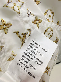 Monogram Print Drawstring Jacket