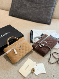 Suede Vanity Bag