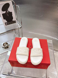VLogo Espadrille Slides