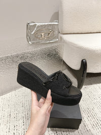 Platform Slide Sandals