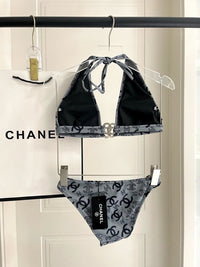 Logo Halter Bikini Set