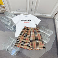 Check T-Shirt & Shorts Set