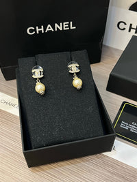 Logo Pearl Earrings