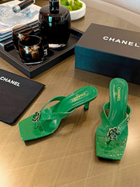 Camellia Thong Mules
