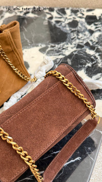 Niki Suede Shoulder Bag