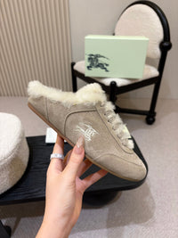 26S Shearling Knight Runner Mules