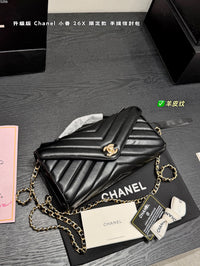 26X Chevron Top Handle Flap Bag