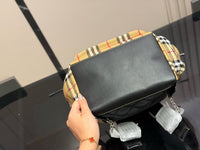Vintage Check Rucksack Backpack