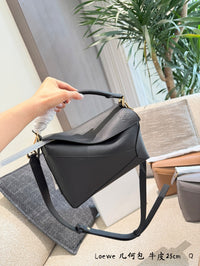 Leather Puzzle Edge Bag