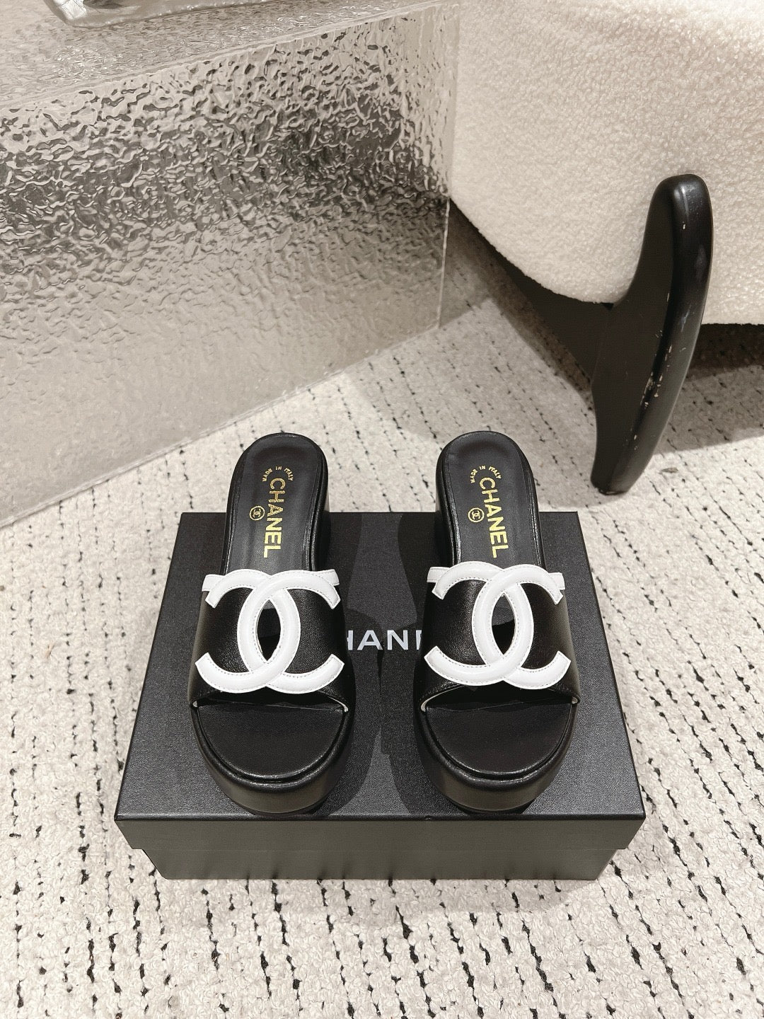 Platform Slide Sandals