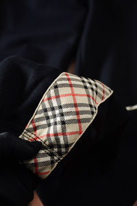Check-Stripe Slim Sweatpants