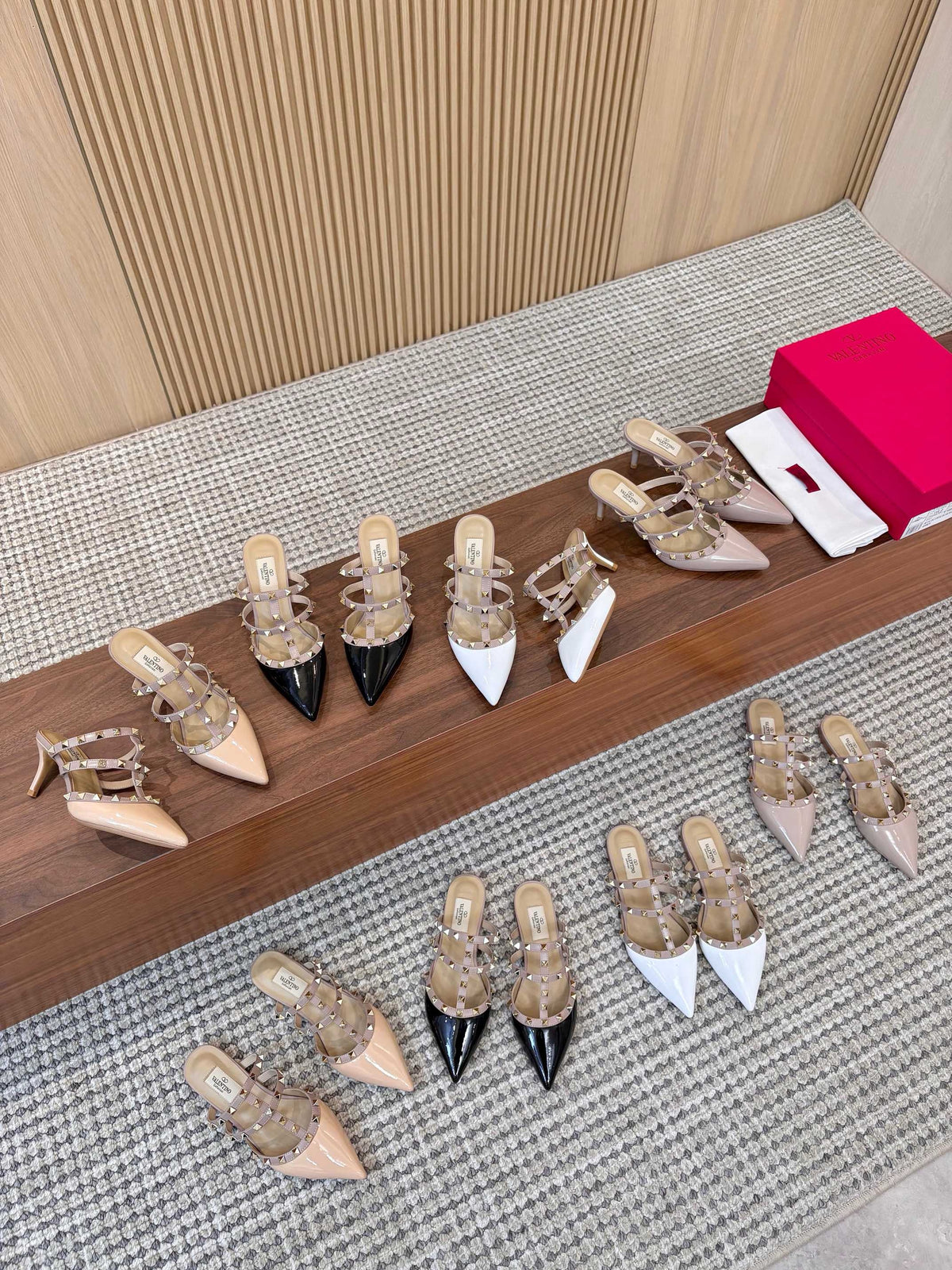 Garavani Rockstud Pointed-Toe Mules 6.5cm