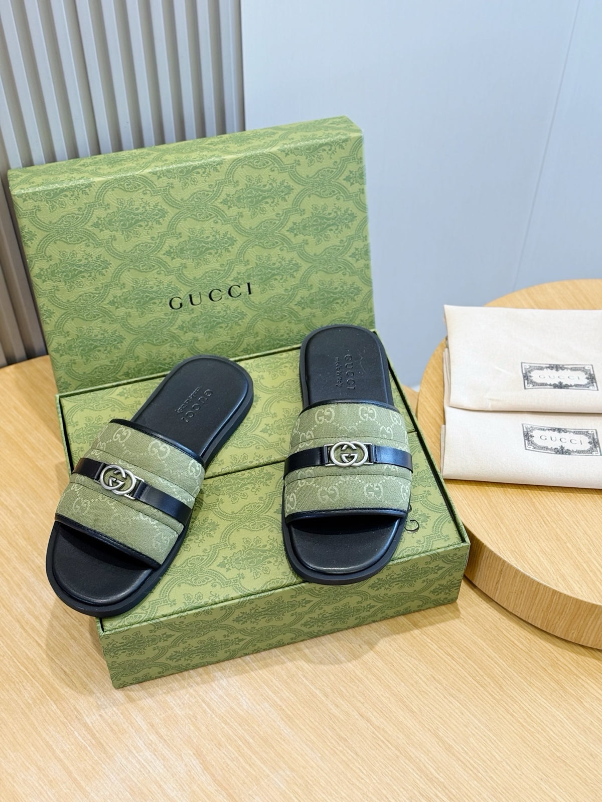 Monogram Slide Sandals