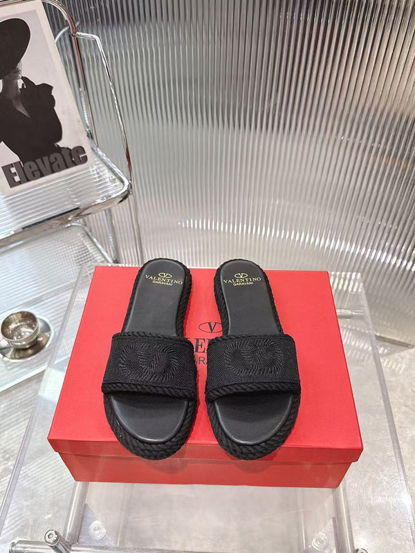 VLogo Espadrille Slides
