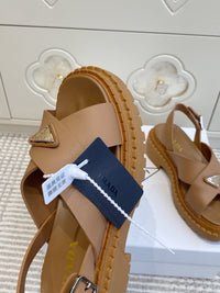 Leather Platform Sandals