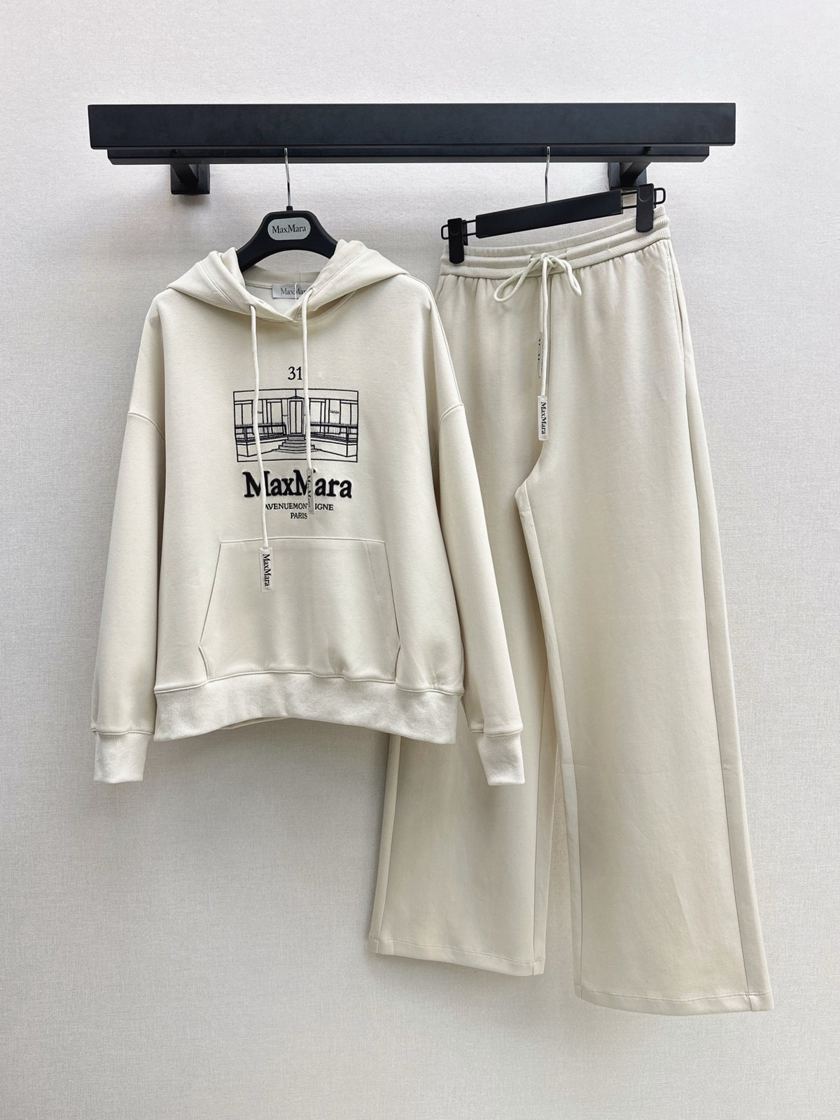 Andrea Logo Embroidered Drawstring Hoodie Set