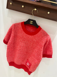 Logo Short Sleeve Sweater