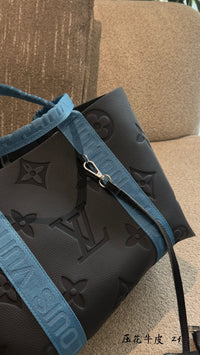 Embossed Monogram Tote Bag