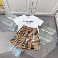 Check T-Shirt & Shorts Set
