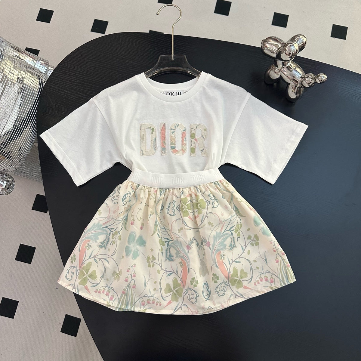 Jardin Floral Tee & Skater Skirt Set