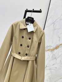 Mid-Length Belted Trench Coat