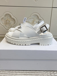 Crossover Platform Sandals