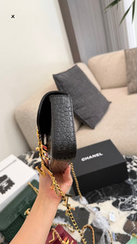 Croc Embossed Small Flap Bag