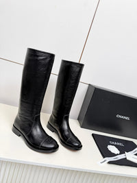 26B Logo Leather Boots
