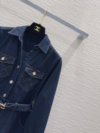 26S Denim Midi Dress