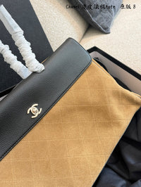Suede Flap Bag