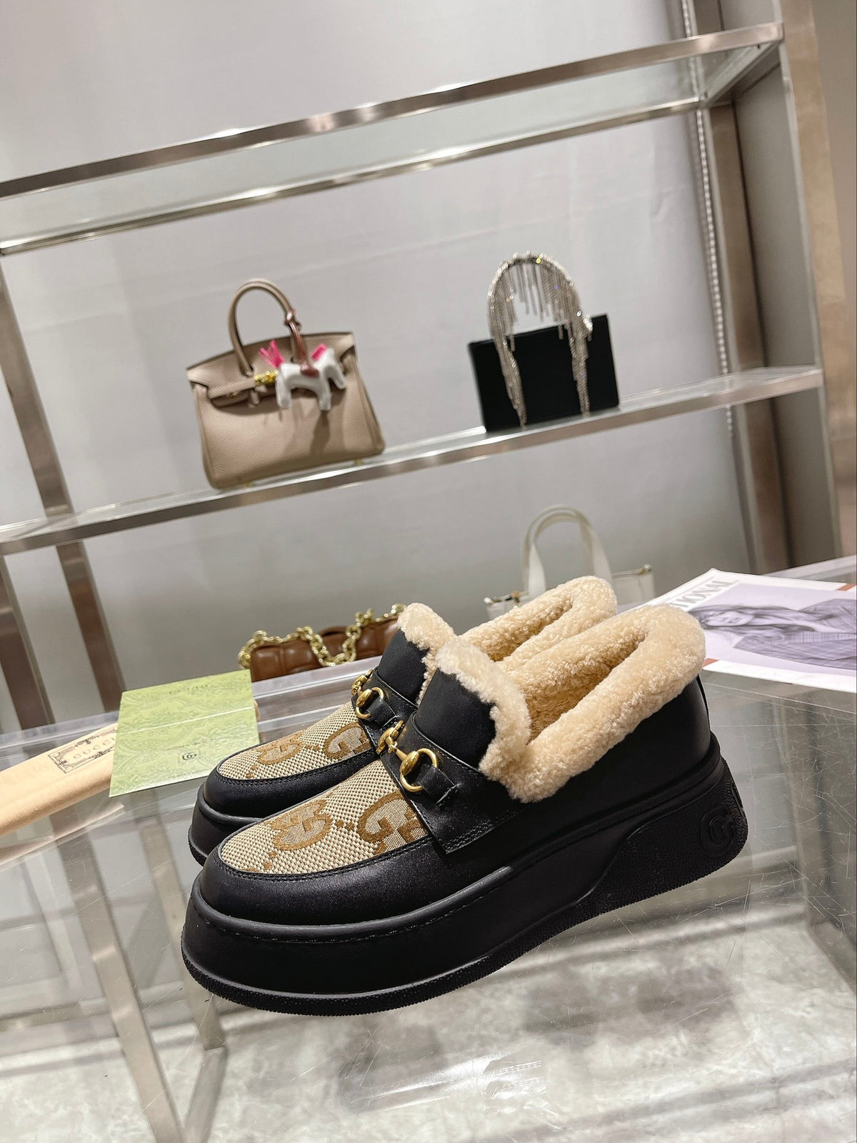 Platform Slip-On Loafers