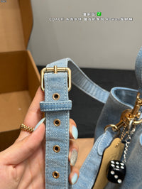 Denim Bucket Bag