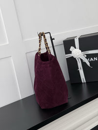 26C Suede Shopping Tote