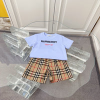 Check T-Shirt & Shorts Set