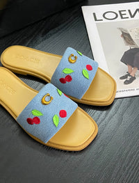 Holly Sandal with Cherries