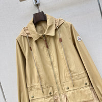Gabardine Hooded Adenium Jacket