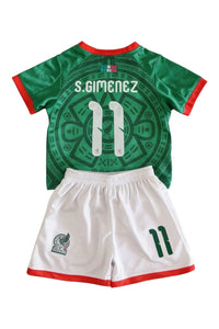 S. Gimenez #11 Green Kids Soccer Jersey Set