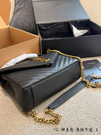 College Leather Shoulder Bag