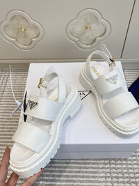 Leather Platform Sandals