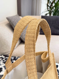 Teen Cabas Triomphe Raffia Tote