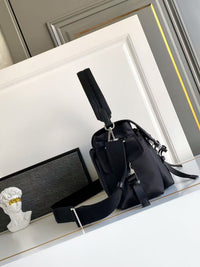 Explore Re-Nylon and Leather Shoulder Bag