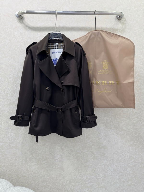 Short Belted Trench Coat