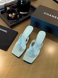 Camellia Thong Mules